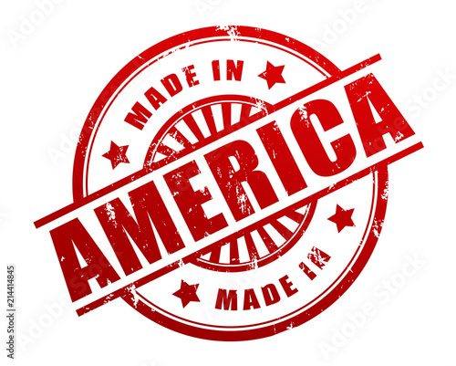 made in america stamp 3d illustration