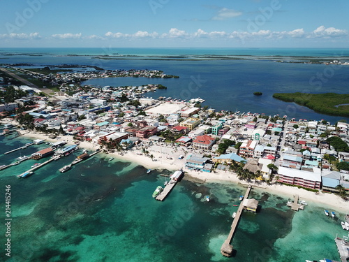 San Pedro Town, Ambergris Caye Aerial