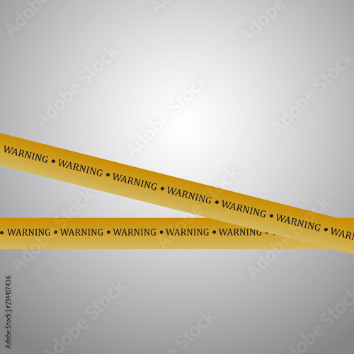 Realistic warning tapes.Caution lines isolated. Danger signs. Vector