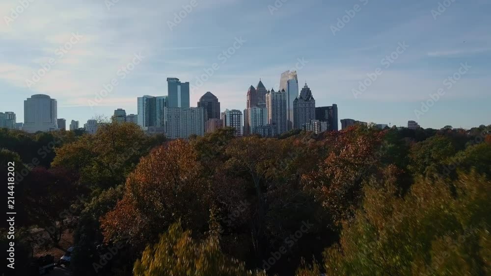 Aerial shot of Midtown Atlanta from Piedmont Park Aerial shot of Midtown Atlanta from Piedmont Park