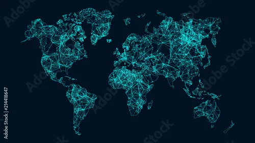 Obraz Sieć technologiczna.