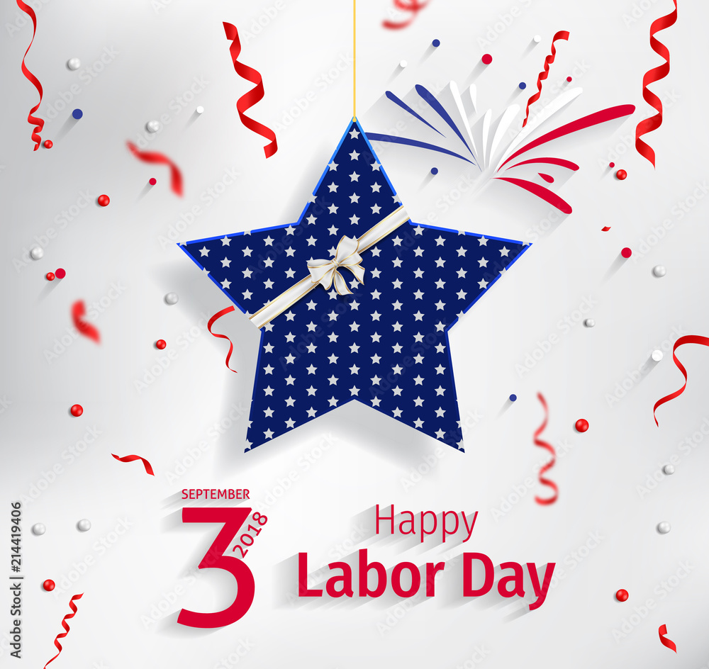 Obraz premium Happy Labor Day 2018.