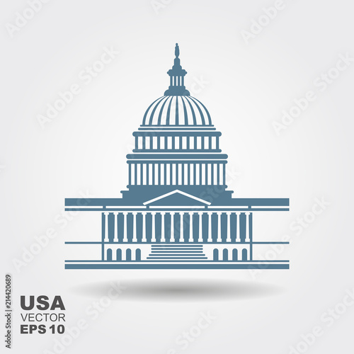 United States Capitol building icon in Washington DC