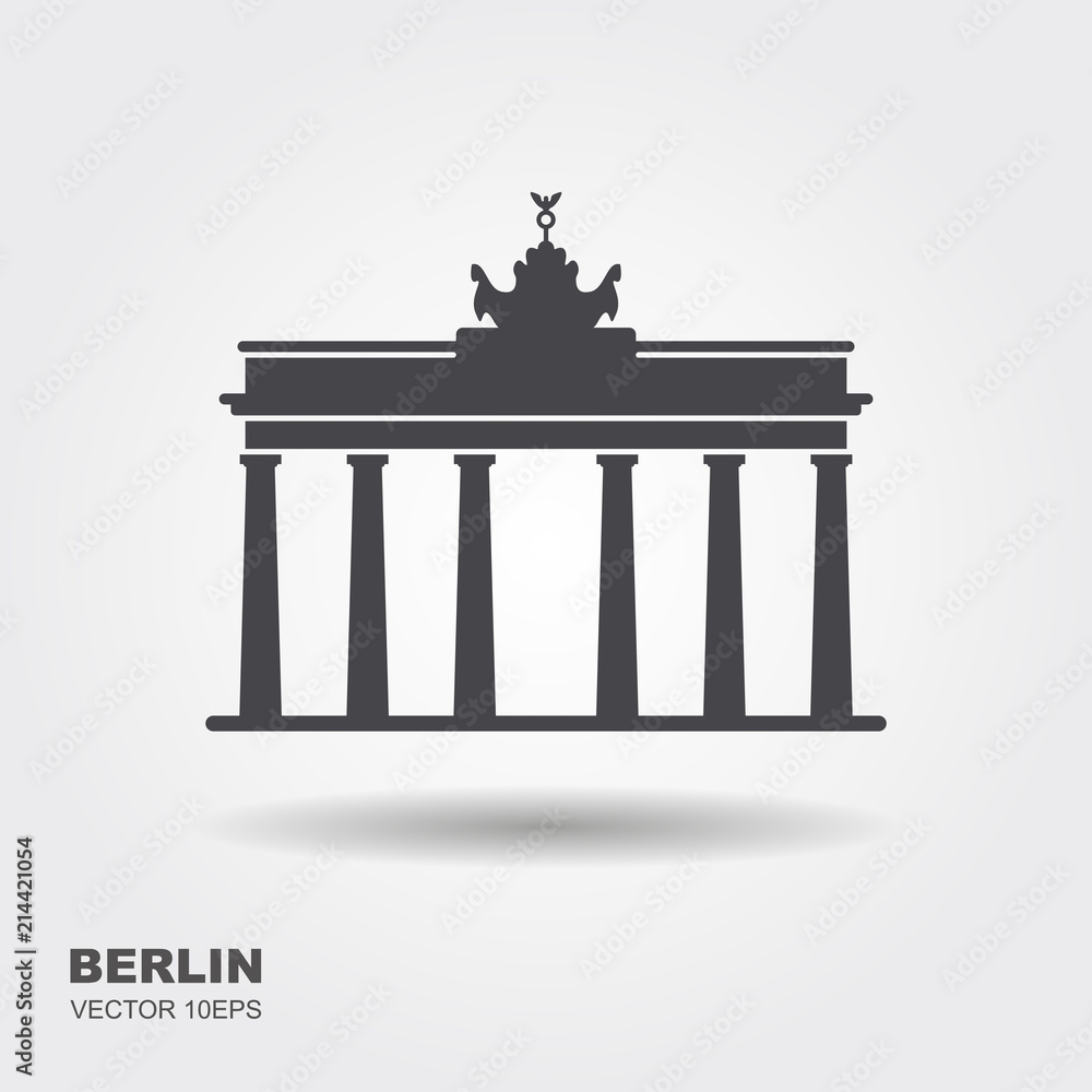 Fototapeta premium Ikona Brama Brandenburska Berlin Building Travel