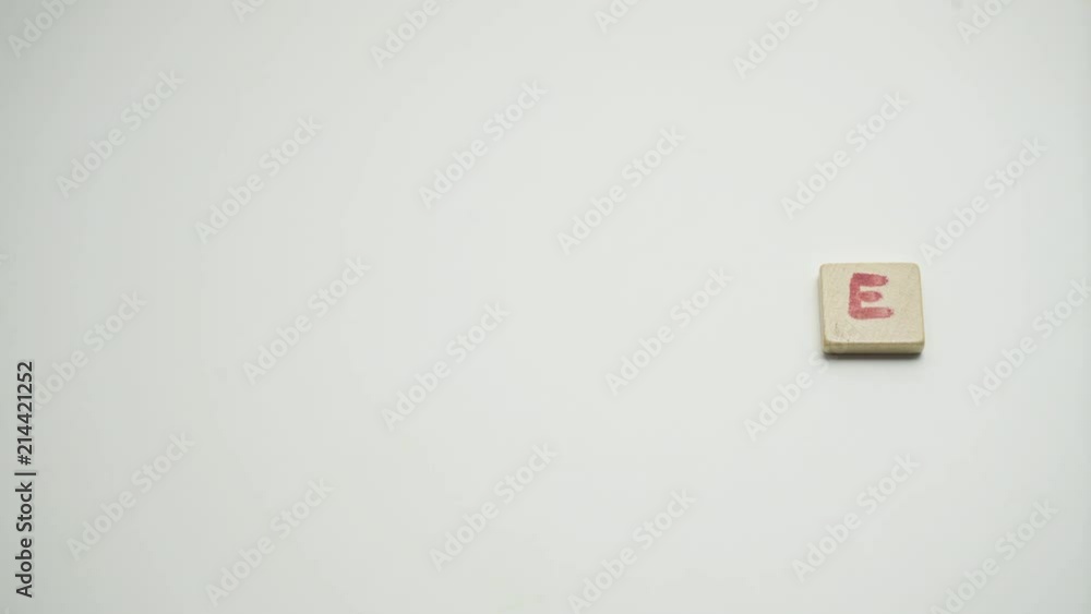 deletion of the word Delete in stop motion deletion of the word Delete in stop motion