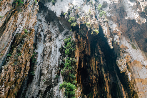 Batu Caves mountain cliff in Kuala Lumpur  Malaysia