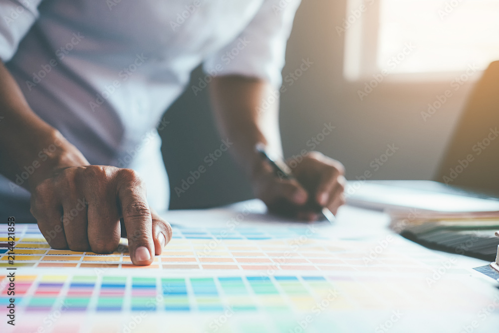 Architect Engineer Design Working on Blueprint Planning Concept. Construction Concept Architect Engineer Design Working on Blueprint Planning Concept. Construction Concept