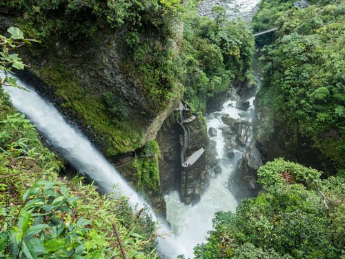 Devils Cauldron Waterfall, Banos, Ecuador