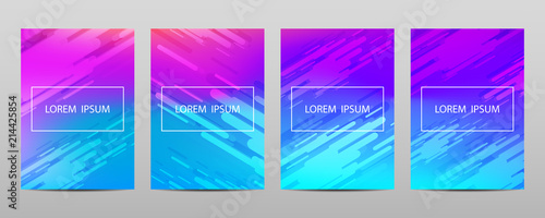 Covers with minimal design. Geometric backgrounds for your design. Vector template.