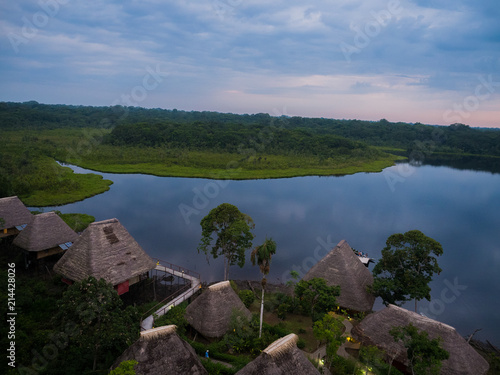 Lodge villas at Napo Wildlife Centre, Amazon, Ecuador photo