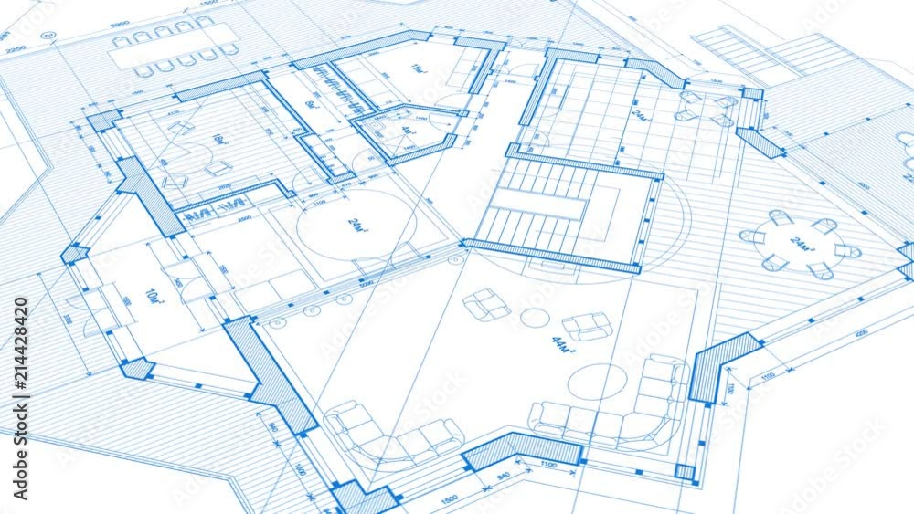 Architecture design: blueprint plan - vector illustration of a plan modern residential building / technology, industry, business concept illustration: real estate, building, construction, architecture Architecture design: blueprint plan - vector illustration of a plan modern residential building / technology, industry, business concept illustration: real estate, building, construction, architecture