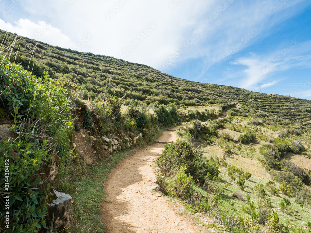 Obraz premium Isla del Sol, Sun Island, Lake Titicaca, Bolivia 