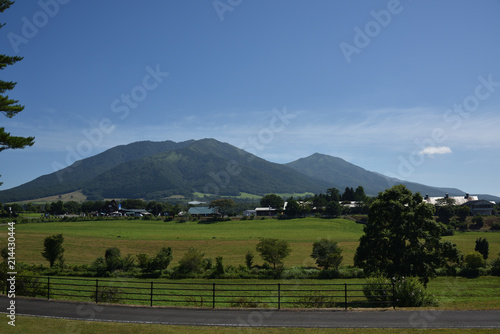 日本の岡山の美しい蒜山三座