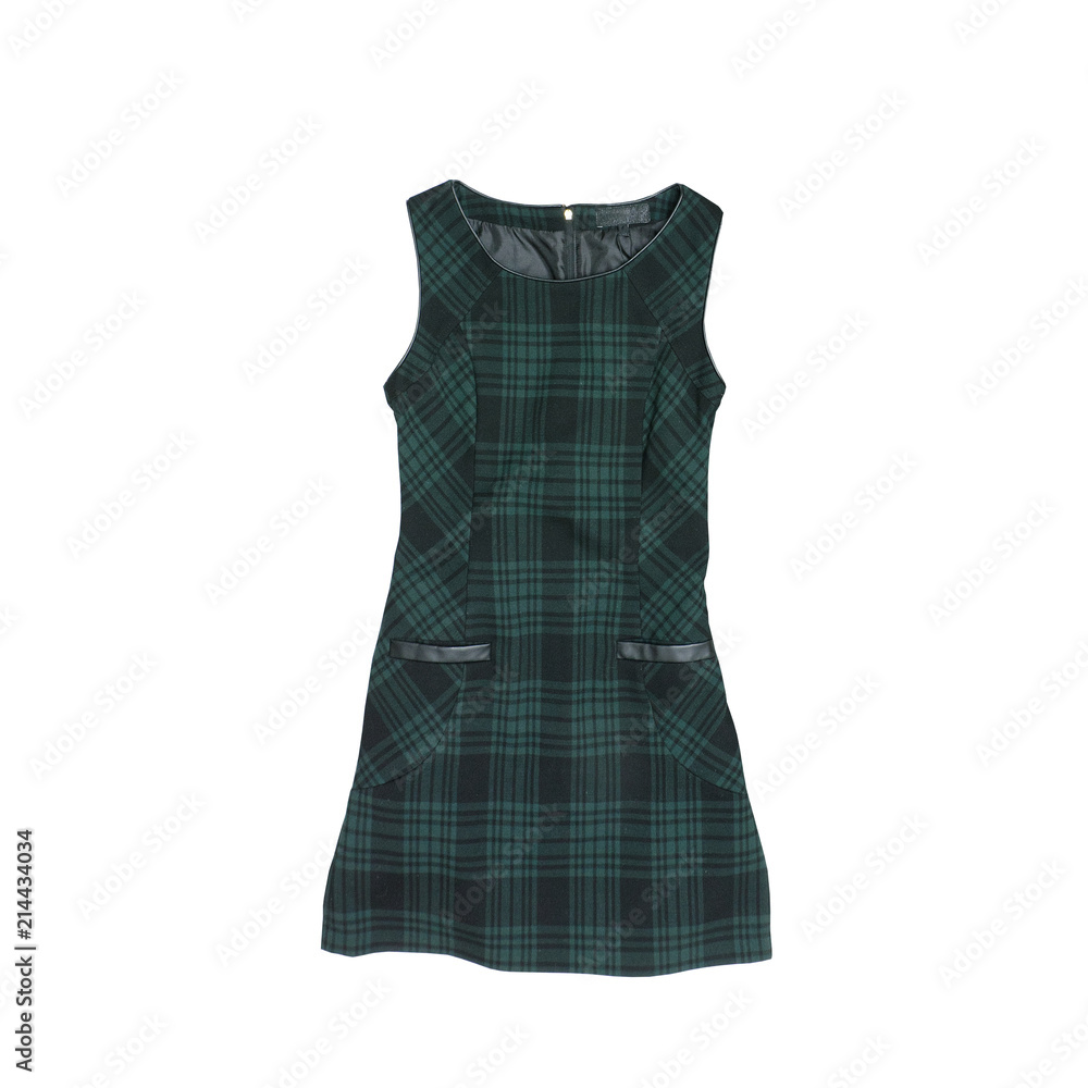 Dress on a white background. Isolate. Fashionable concept
