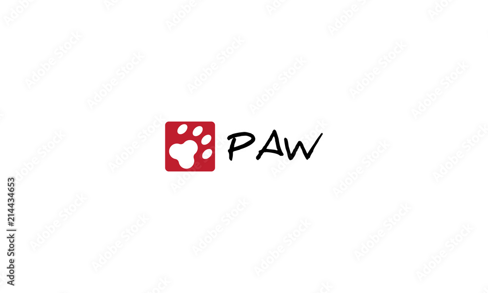 Paw vector logo