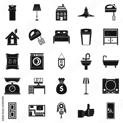 Placement icons set. Simple set of 25 placement vector icons for web isolated on white background