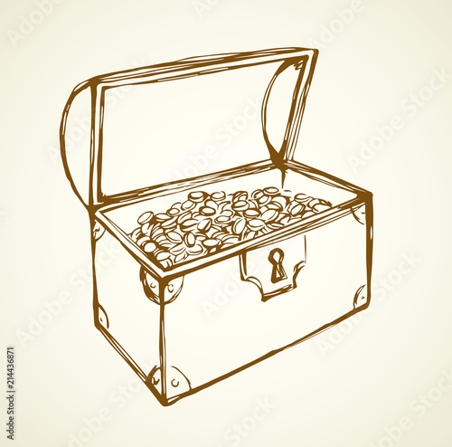 Chest. Vector drawing