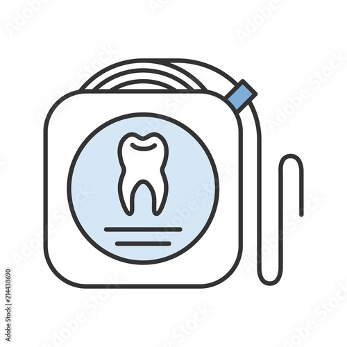 Dental floss color icon