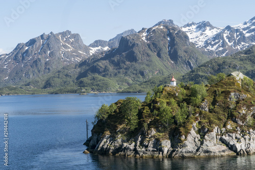 Island in a fjord in northern Norway