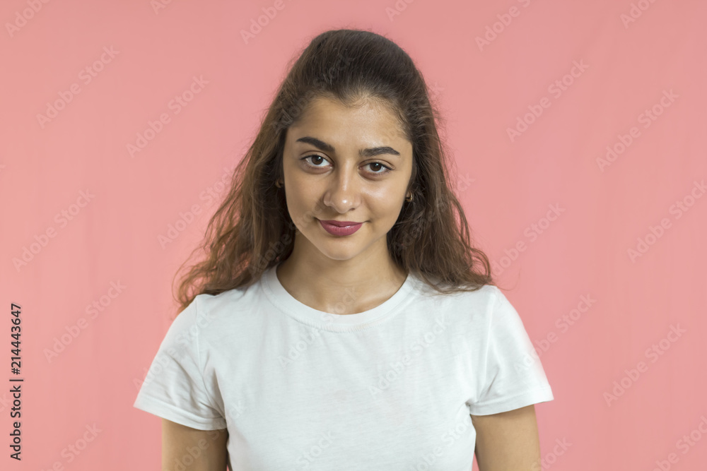 Portrait of a Spanish girl with an astute, pensive look. Portrait of a Spanish girl with an astute, pensive look.