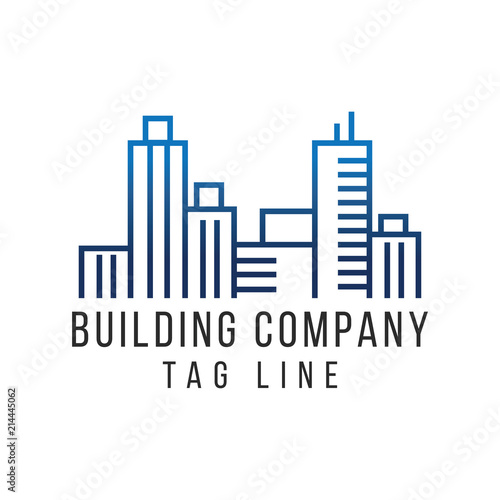 Line Building Logo Design