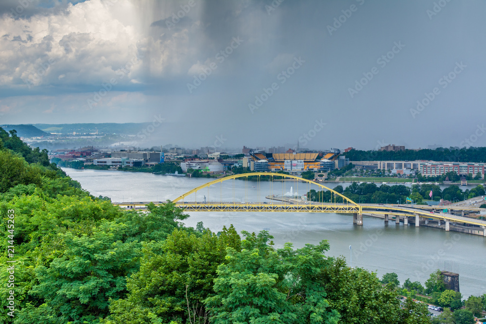Fort Pitt Bridge, in Pittsburgh, Pennsylvania