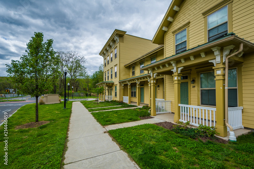 Houses at Brookside Estates, in New Haven, Connecticut