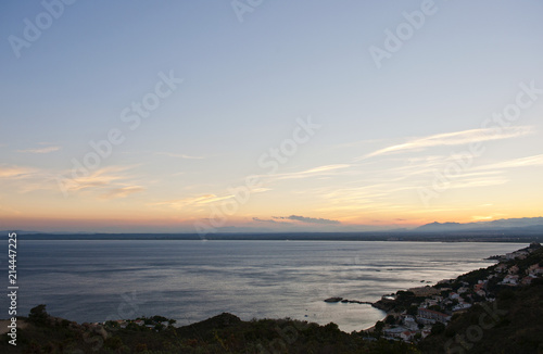 Bucht von Canyelles im Abendlicht  Rosas  Costa Brava  Katalonien  Spanien  Mittelmeer
