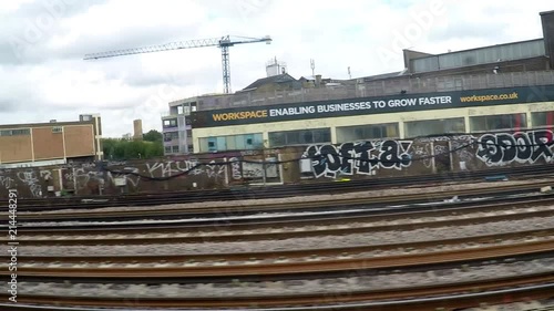 London behind the window. South east service photo