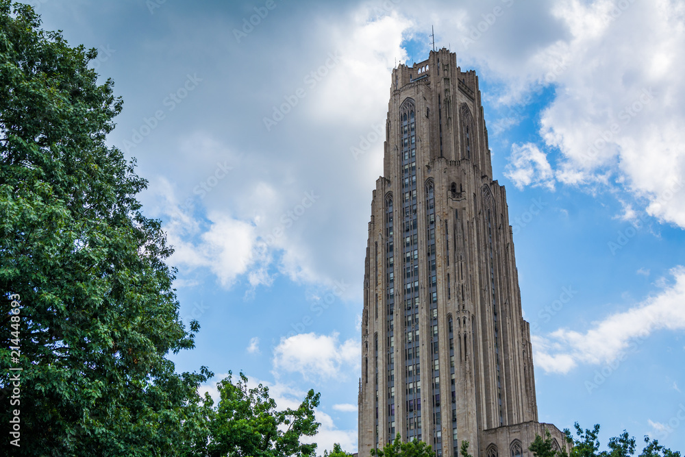 The Cathedral of Learning at the University of Pittsburgh, in Pittsburgh, Pennsylvania The Cathedral of Learning at the University of Pittsburgh, in Pittsburgh, Pennsylvania