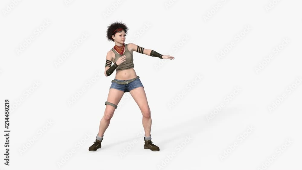 3d model girl dancing hip hop, Animation, Alpha Channel 3d model girl dancing hip hop, Animation, Alpha Channel