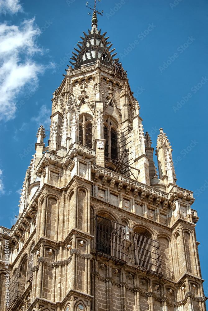 detalle torre catedral de toledo