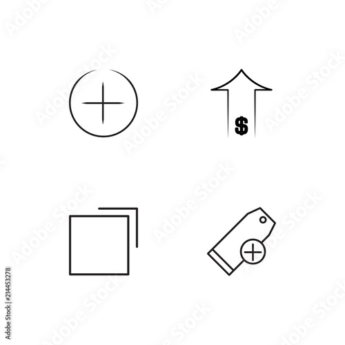 Essential linear icons set. Simple outline vector icons
