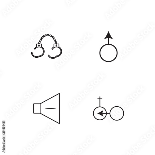 Sex linear icons set. Simple outline vector icons