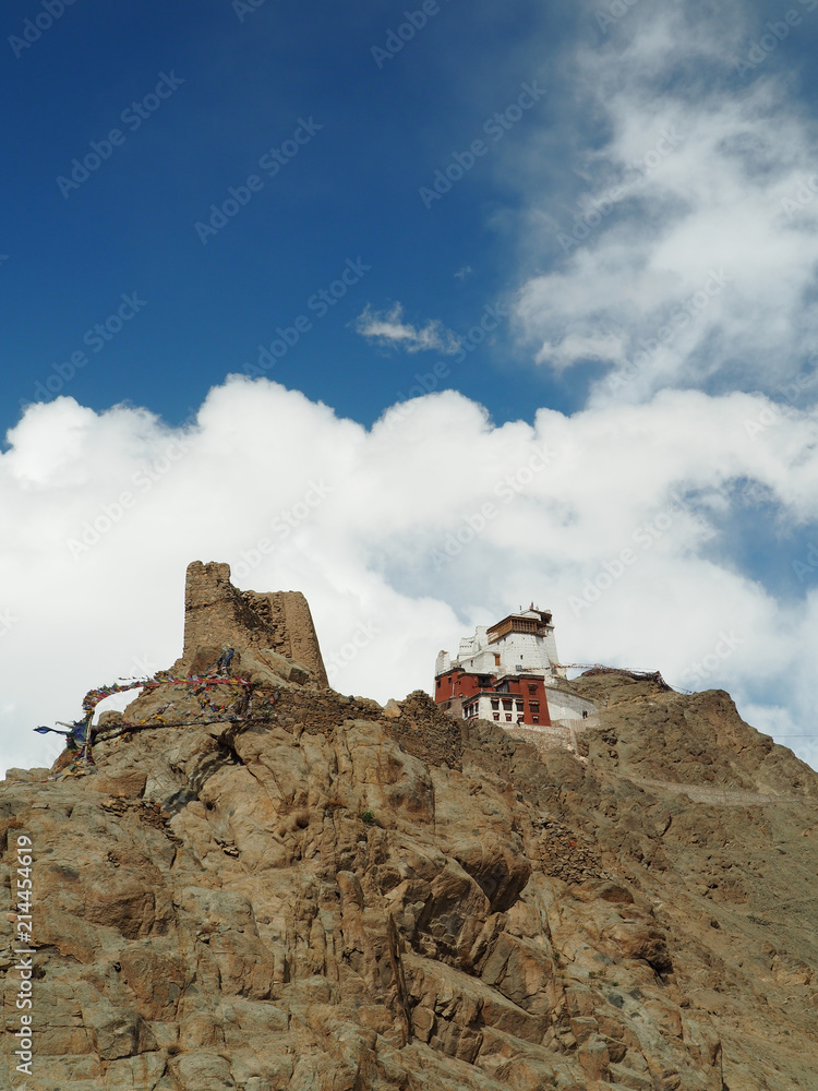 Tibet temple in the mountain, Leh