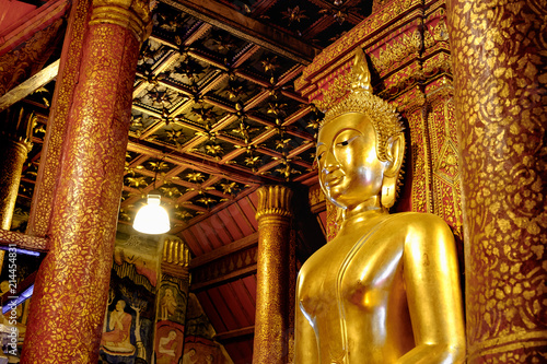 Golden statue of Buddha in Phumin temple