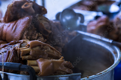 Pork leg is a Thai food brought by Chinese people who are delicious and healthy.