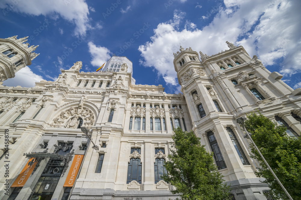 The City Hall of Madrid or the former Palace of Communications, Spain, Cibeles fountain