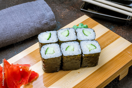 roll with cucumber