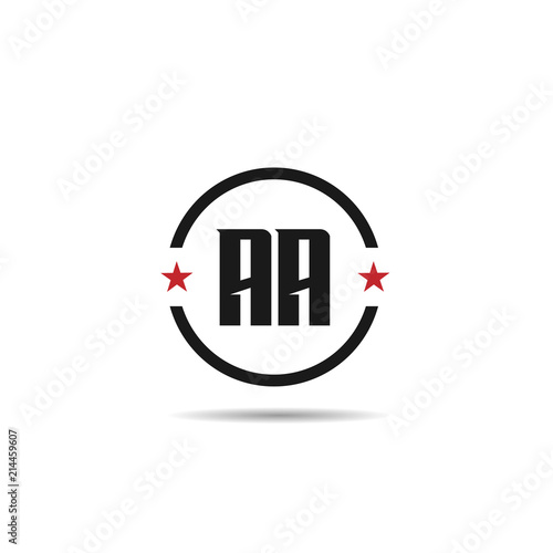 Initial Letter AA Logo Template Design