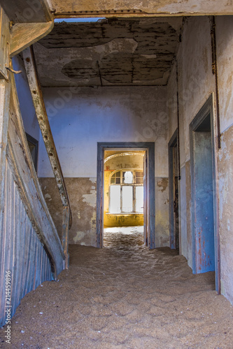 Kolmanskop building sand floor