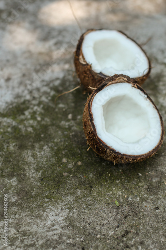 coco. tropical food. food background