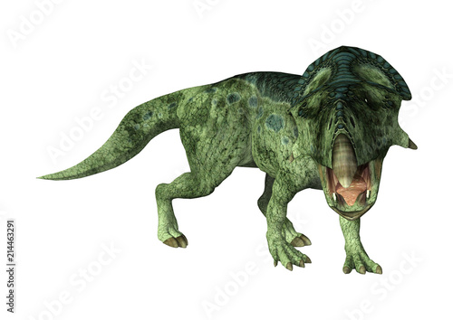 3D Rendering Dinosaur Protoceratops on White © photosvac