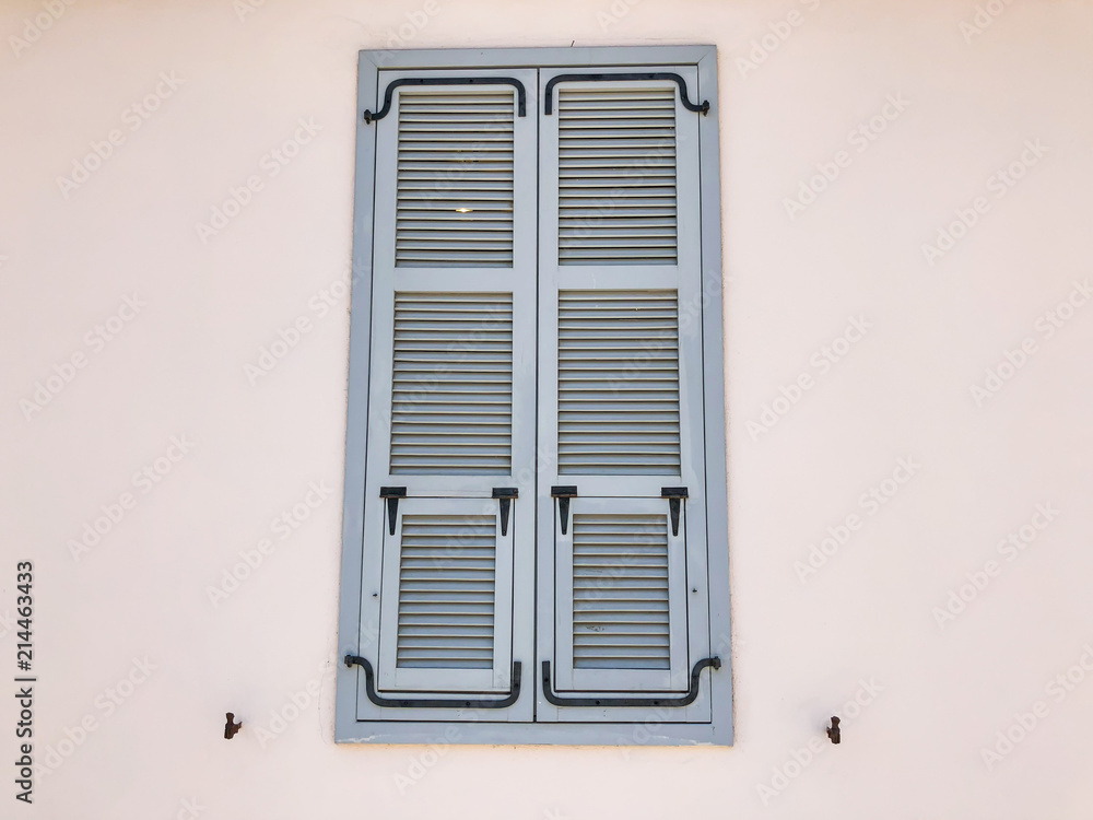 Window of private modern houses on the streets in Rishon Le Zion, Israel