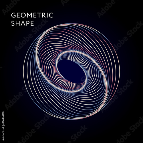 Geometric Shape Vector Graphic Illustration Gradient photo