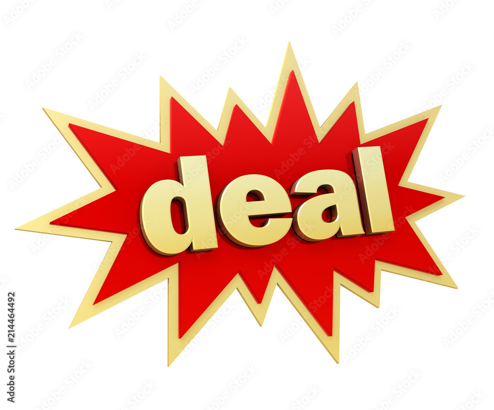 deal icon isolated 3d illustration deal icon isolated 3d illustration