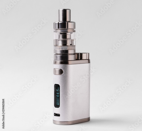 electronic cigarette or vaping device on white background