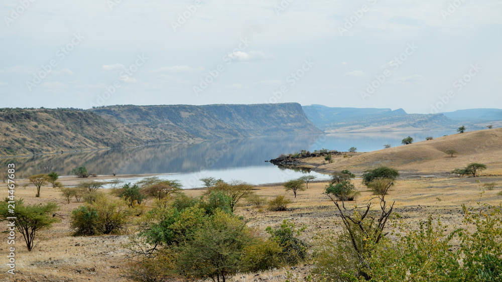 Lake Magadi in the Rift Valley, Kenya