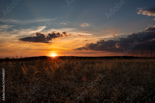 Sonnenstern Sonnenuntergang