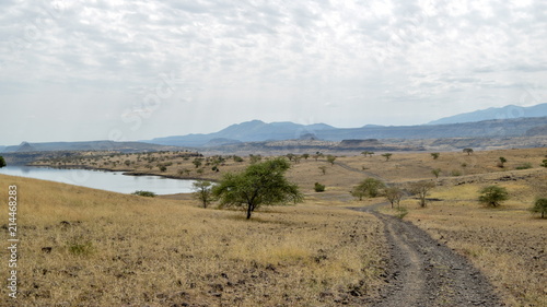The arid landscapes of Magadi, Rift Valley, Kenya